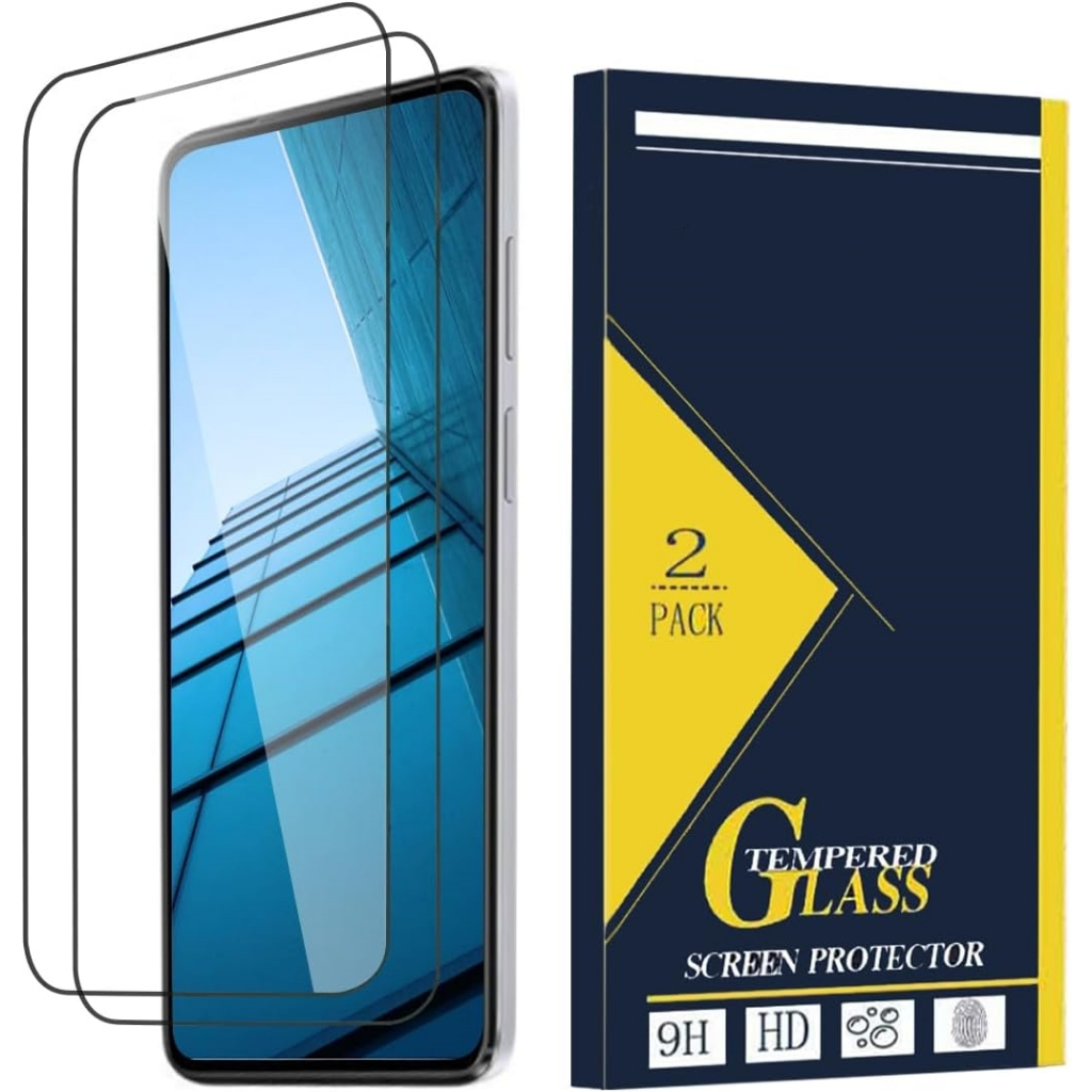 (2 แพ็ค) ออกแบบสําหรับ Samsung Galaxy A56 A36 A26 A16 A06 A52 a55 a35 a15 A14 A13 A24 A54 A34 A57 A37 A17 A12 4G 5Gกระจกนิรภัยป้องกันหน้าจอ