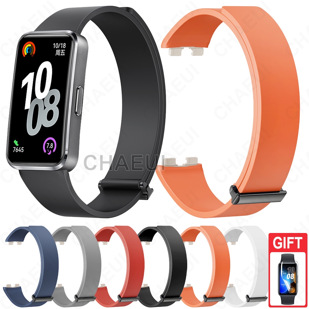สายรัดสร้อยข้อมือซิลิโคนสายรัดข้อมืออุปกรณ์เสริมสําหรับ Huawei Band 10 9 8