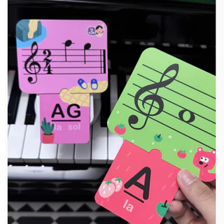 Feel Music เพลงสนุก Score การ์ดเปียโน Score Pentagram การสอนเครื่องมือหมายเหตุการสอนการ์ด Self ศึกษาเพลงทฤษฎีจังหวะดึงสไตล์