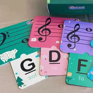 Feel Music เพลงสนุก Score การ์ดเปียโน Score Pentagram การสอนเครื่องมือหมายเหตุการสอนการ์ด Self ศึกษาเพลงทฤษฎีจังหวะดึงสไตล์