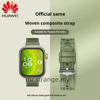 Huawei Watch Fit2-Fit3-Fit4/fit4pro -Fit 5-Fit 5pro Composite Braided Nylon Sports สายรัดซิลิโคน