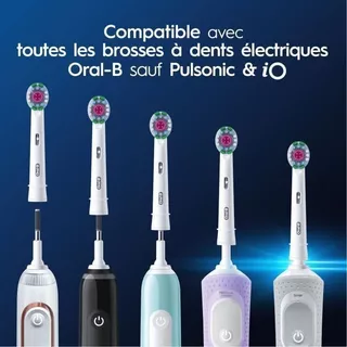 Oral B PRO Sensitive Clean & 3D White เปลี่ยนหัวแปรงสีฟันไฟฟ้า โปรคลีน 4 &8 pac/กล่อง