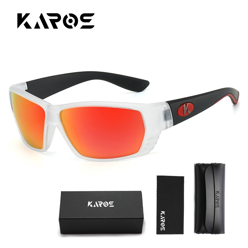 KAROS fashion แว่นกันแดดโพลาไรซ์สำหรับผู้ชายกลางแจ้ง กิจกรรมไดรฟ์ แว่นตามีความสบายและป้องกัน UV400