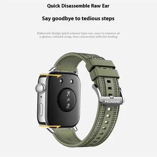 Huawei Watch Fit2-Fit3-Fit4/fit4pro -Fit 5-Fit 5pro Composite Braided Nylon Sports สายรัดซิลิโคน