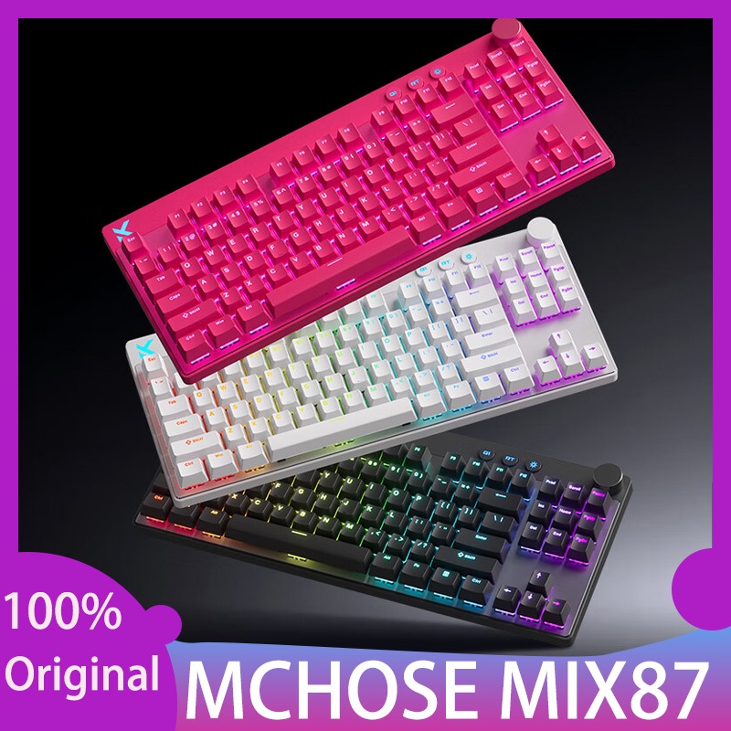 MCHOSE MIX87 Magnetic Mechanical Keyboard 8K Low Latency ADC Link RGB Hall Effect Gaming Keyboard