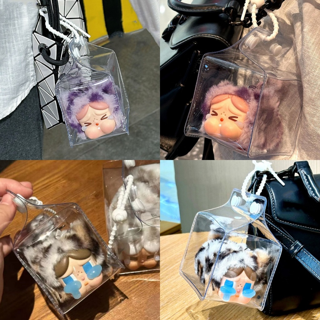 🔥🔥🔥กระเป๋าเก็บพวงกุญแจกระเป๋า Mystery Box Case Organizer กระเป๋าสตางค์ Thicken ตุ๊กตาโปร่งใสคลาสสิก DIY