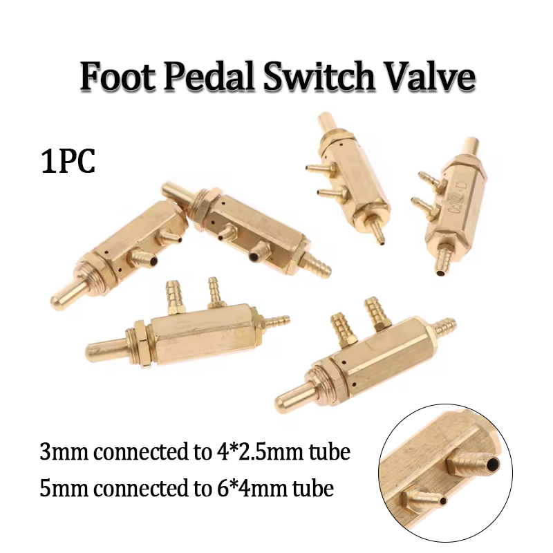 เก้าอี้ทันตกรรม 1PC - วาล์วสวิตช์เหยียบเท้า - มัลติฟังก์ชั่น - สวิตช์ควบคุมเท้าวาล์วทองแดง 5 มม.
