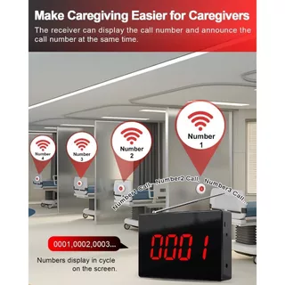 DAYTECH Pager ระบบการโทร Bell Call บริการลูกค้า ร้านอาหาร/โรงพยาบาลพร้อมโทรศัพท์ loceng buzzer