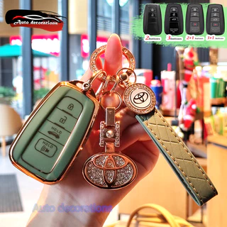 ฝาครอบกุญแจรถอัจฉริยะโตโยต้าสําหรับ Toyota CAMRY/ALTIS/COROLLA CROSS/CROSS 2024 พวงกุญแจเคสกุญแจ