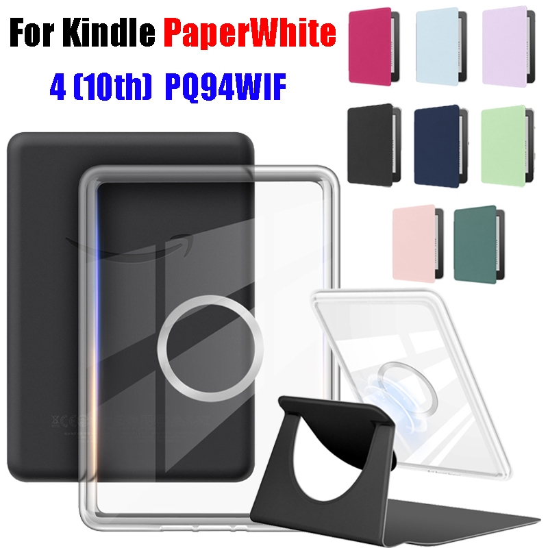สําหรับ Kindle PaperWhite 4 6.0 e-Book แม่เหล็ก 360 หมุนขาตั้ง PaperWhite 10th Gen PQ94WIF อะคริลิค 