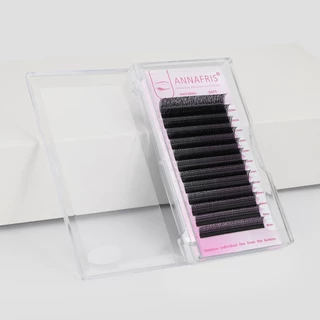 ANNAFRIS U รูปร่าง YY ขนตาปลอมเคล็ดลับคู่ 2D YY ขนตาธรรมชาตินุ่ม Hand-wowen Premade พัดลม Lashes