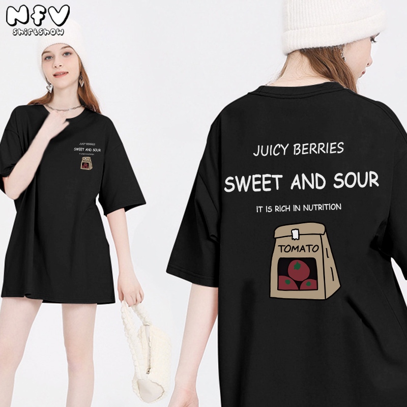 NFV ส่งจากไทย🔥เสื้อยืดแขนสั้น เนื้อผ้าคอตตอน ลายสไตล์มินิมอล YG904