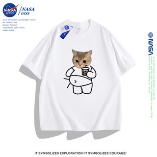 NASA เสื้อยืดแขนสั้น สไตล์ลำลอง เสื้อน่ารัก summer เสื้อยืดพ…