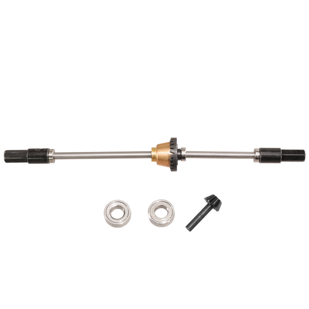 สําหรับ WPL 1/10 D12 D22 D32 D42 1/16 C14 C24 C34 C54 C64 C74 Henglong B16 B36 หกล้อไดรฟ์โลหะ Differ