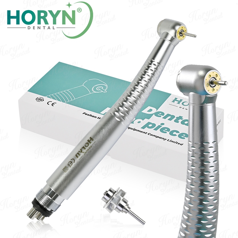ไฟหลอดไฟ 5 ดวง LED Handpiece ทันตกรรม E-Generator Air Water สเปรย์น้ําทันตกรรม Handpiece ไฟเบอร์ออปติกความเร็วสูง 2/4 หลุม