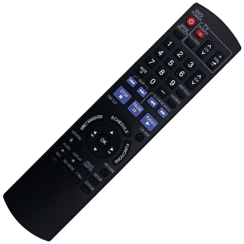 รีโมทคอนโทรลใหม่ N2QAYB000197 เข้ากันได้กับ Panasonic DVD DMR-EZ485V, DMR-EZ485 DMR-EZ48V DMR-EZ48VK