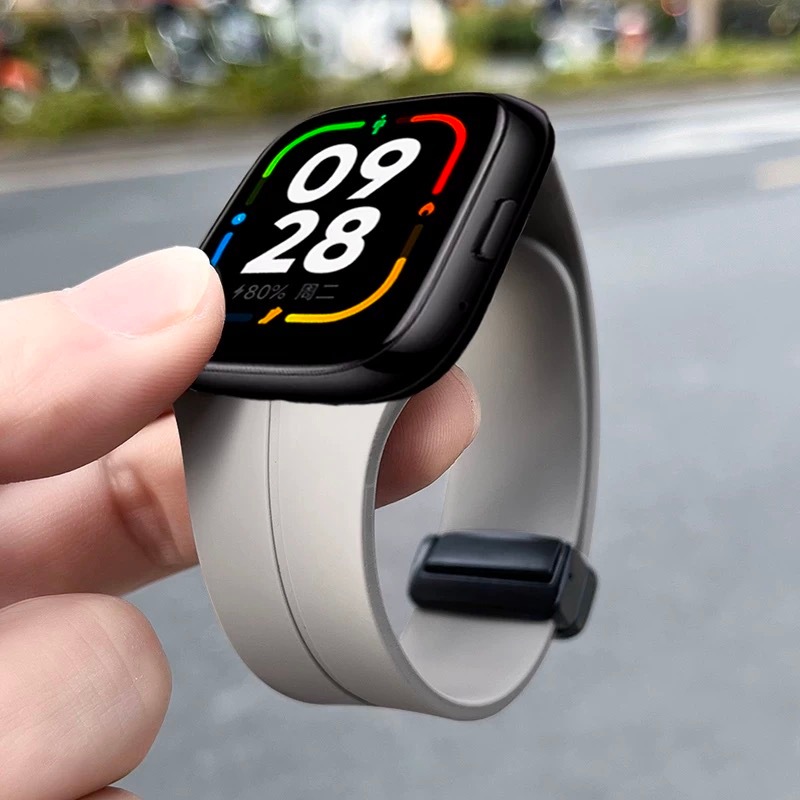 Magnetic Clasp สายซิลิโคนสําหรับ Huawei Watch FitSE/3 / Fit4 / Fit4pro Fit 5/5Pro สายรัดข้อมือเปลี่ยนกีฬากันน้ํา
