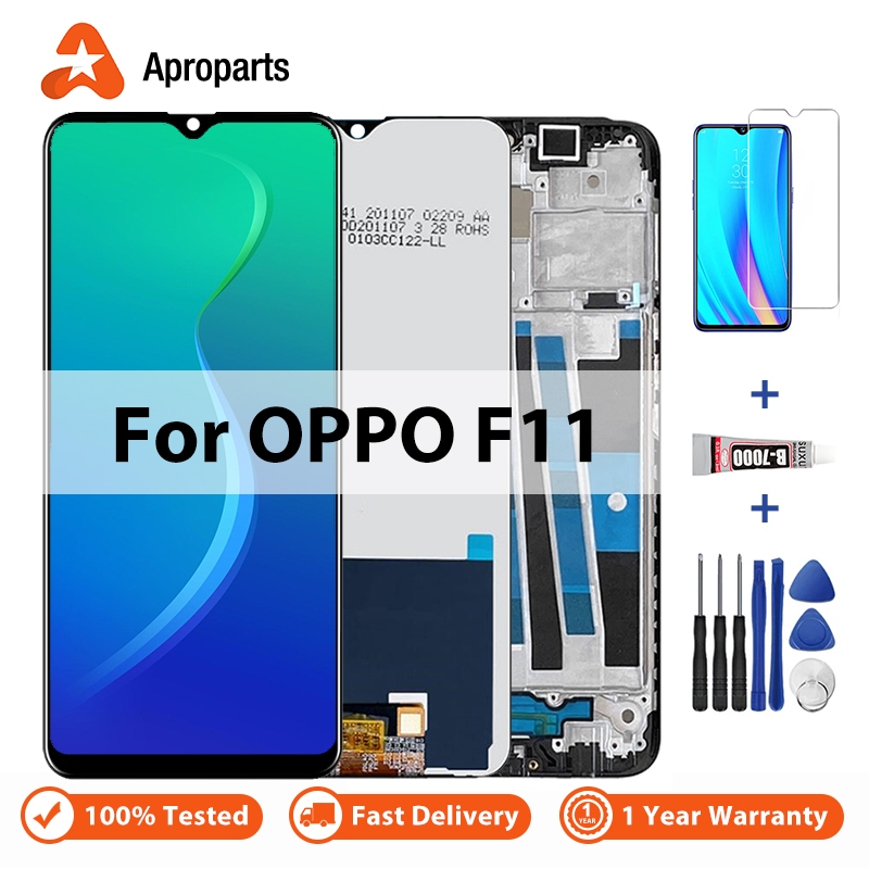 LCD สําหรับ OPPO F11 A9 A9X CPH1969 CPH1913 CPH1911 จอแสดงผล การประกอบจอสัมผัส Digitizer อะไหล่ซ่อม
