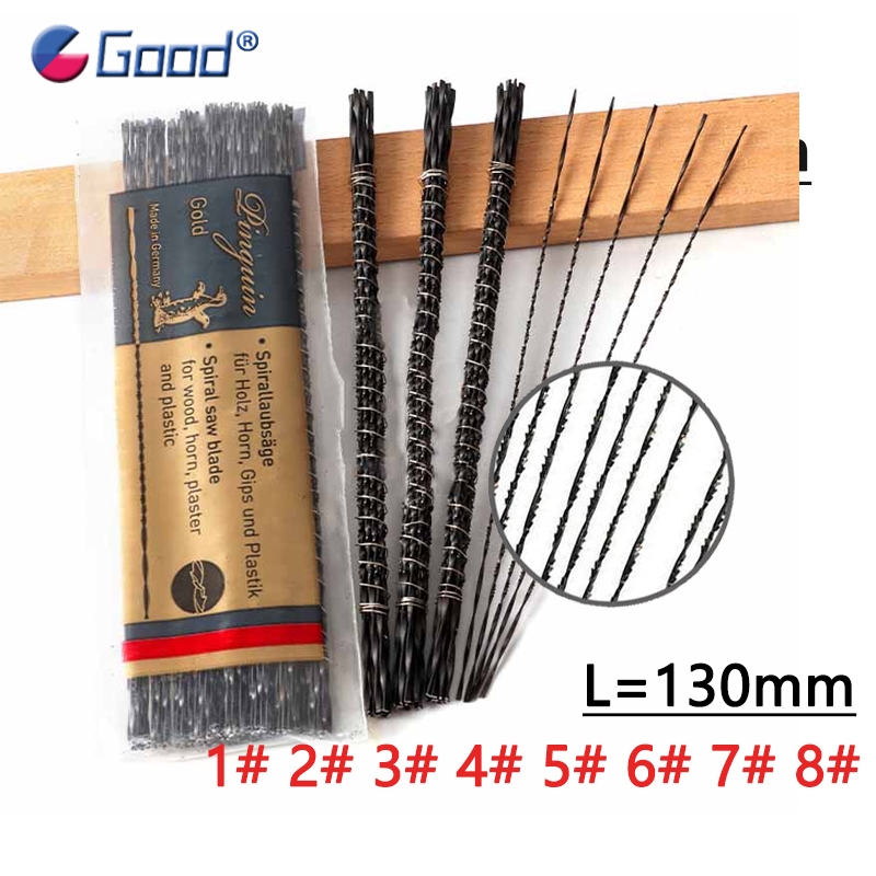 1 # ~ 8 # Scroll Jig Saw Blade เกลียวฟัน Kind ไม้ใบเลื่อยลวดเหล็กตัดโลหะ Hand Craft เครื่องมือสําหรับแกะสลัก