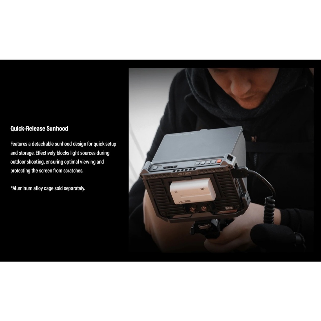 Viltrox DC-X2 DC-X3 6 นิ้ว Profissional กล้องสตูดิโอ Monitor 2000 Nits 3D LUT 1080P 4K HDMI หน้าจอสั