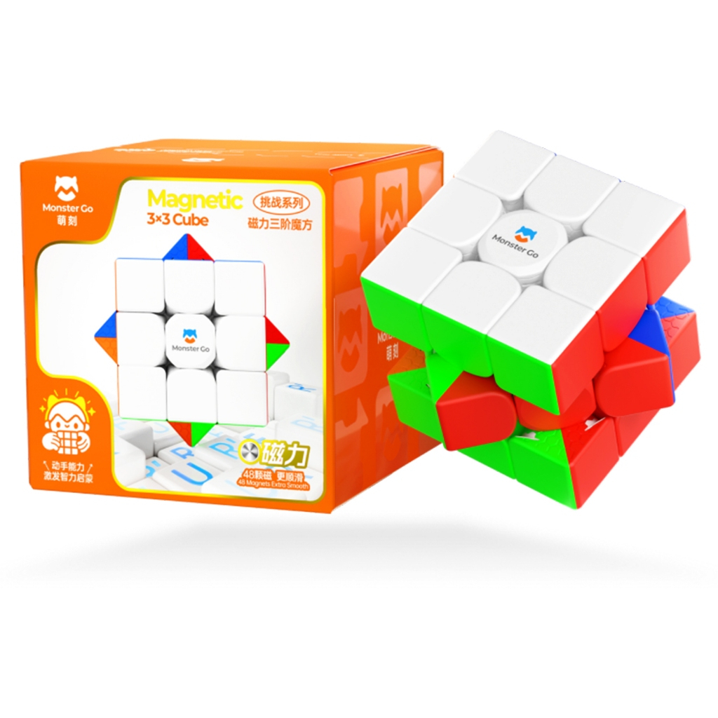 GAN Monster Go Magnetic 3x3 EDU Speed Cube MG 356 Cube Puzzle Toy for Kids Beginners Practices 56MM