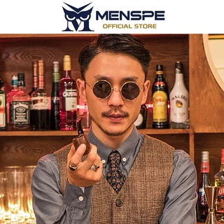 MENSPE ผู้ชายผู้หญิง UV400 แว่นกันแดกรองรับการใช้งานกลางแจ้ง แบบโพลาไรซ์ Retro Sport