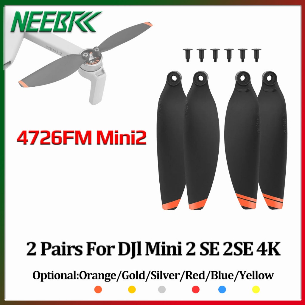 4726FM 4 คู่ใบพัดเสียงต่ําสําหรับ DJI Mini 2 SE 2SE 4K 12 ชิ้นสกรู Drone กล้องสําหรับ DJI อะไหล่ Dro