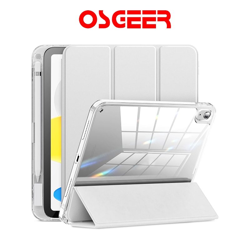 [OSGEER]เคสสําหรับiPad Air 11 M3 Air4 10.9 Pro11 12.9 Gen7/8/9 10.2 Gen10/11 10.9 Air6 Air7 11 13/ Air8 M4 11 13 นิ้วพับฟังก์ชั่นกรณี
