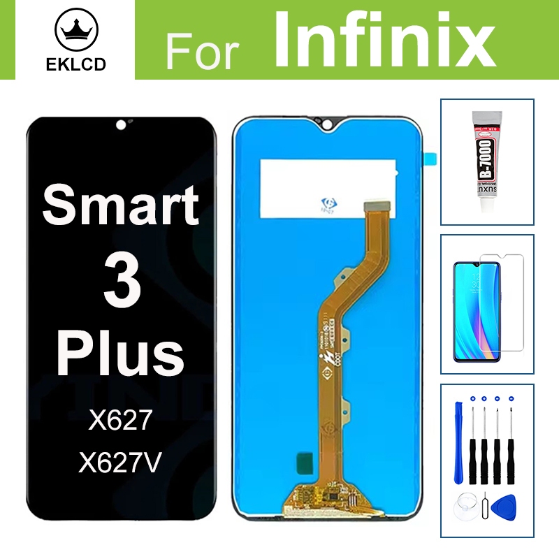 คุณภาพสูง LCD สําหรับ Infinix Smart 3 Plus Global X627 X627V จอแสดงผล Touch Screen Digitizer Assembl