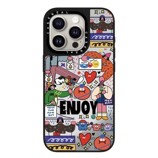 CASENEAL Graffiti girl คุณภาพสูงกระจกเคสโทรศัพท์เหมาะสําหรับiPhone 17ProMax 17pro 17 air 16promax 16 15promax 15 14promax 13 13Promaxแฟชั่นAnti Drop Hard Case