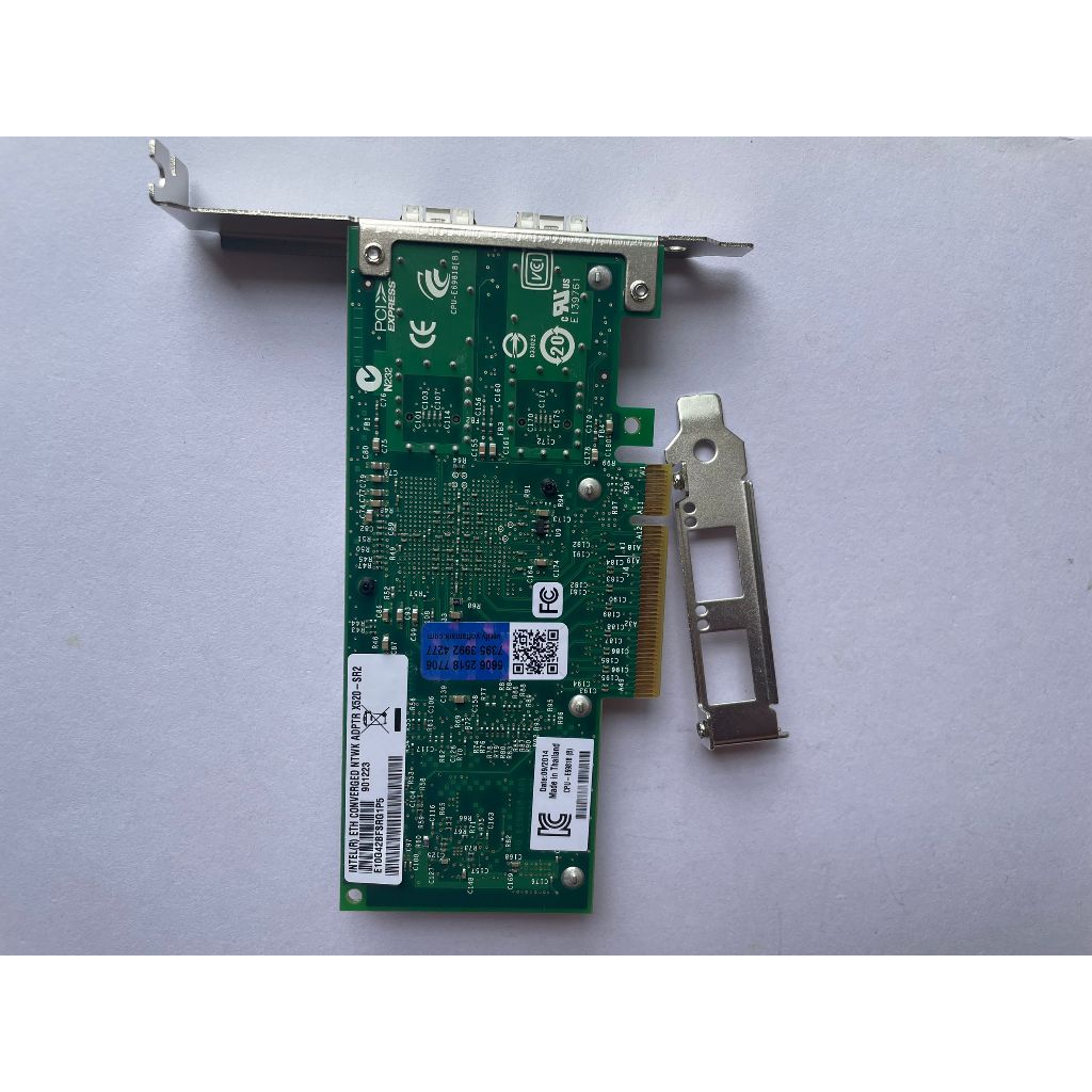 [คลังสินค้าพร้อม] intel X520-SR2 SFP การ์ดเครือข่าย 10G พอร์ตคู่ 82599ES ชิปหลักการ์ดเครือข่ายใยแก้ว