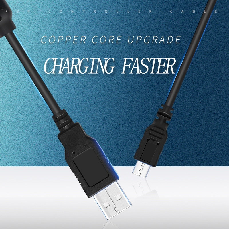 Fast Delivery2M Micro USB สายชาร์จข้อมูลกล้องสายไฟสําหรับ PS4/XBOX โทรศัพท์ One Gamepad Controller สําหรับ PS4 อุปกรณ์เสริม - รูปที่ 5