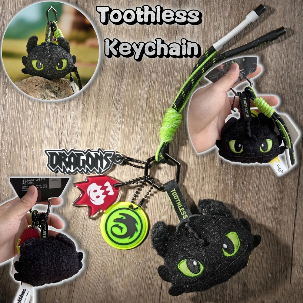 ⚡ในสต็อก⚡พวงกุญแจ Toothless พวงกุญแจ เขี้ยวกุด How to Train Your Dragon Night Keychain Doll