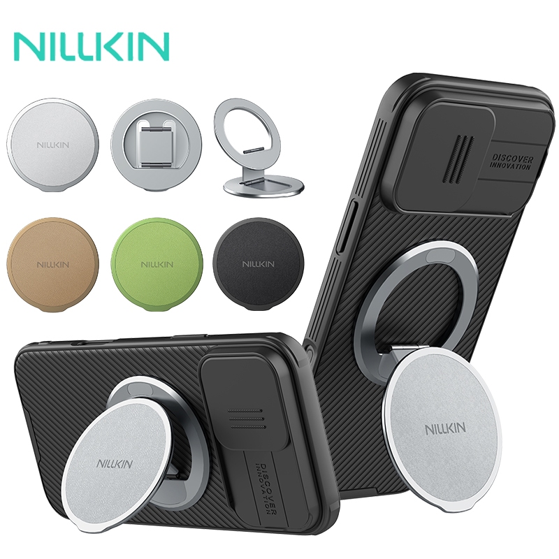 Nillkin Dual-Magnet Grip ที่วางโทรศัพท์แบบพกพาสําหรับ iPhone 13 14 15 16 17 Pro Max magsafe ที่วางโทรศัพท์แบบแม่เหล็ก