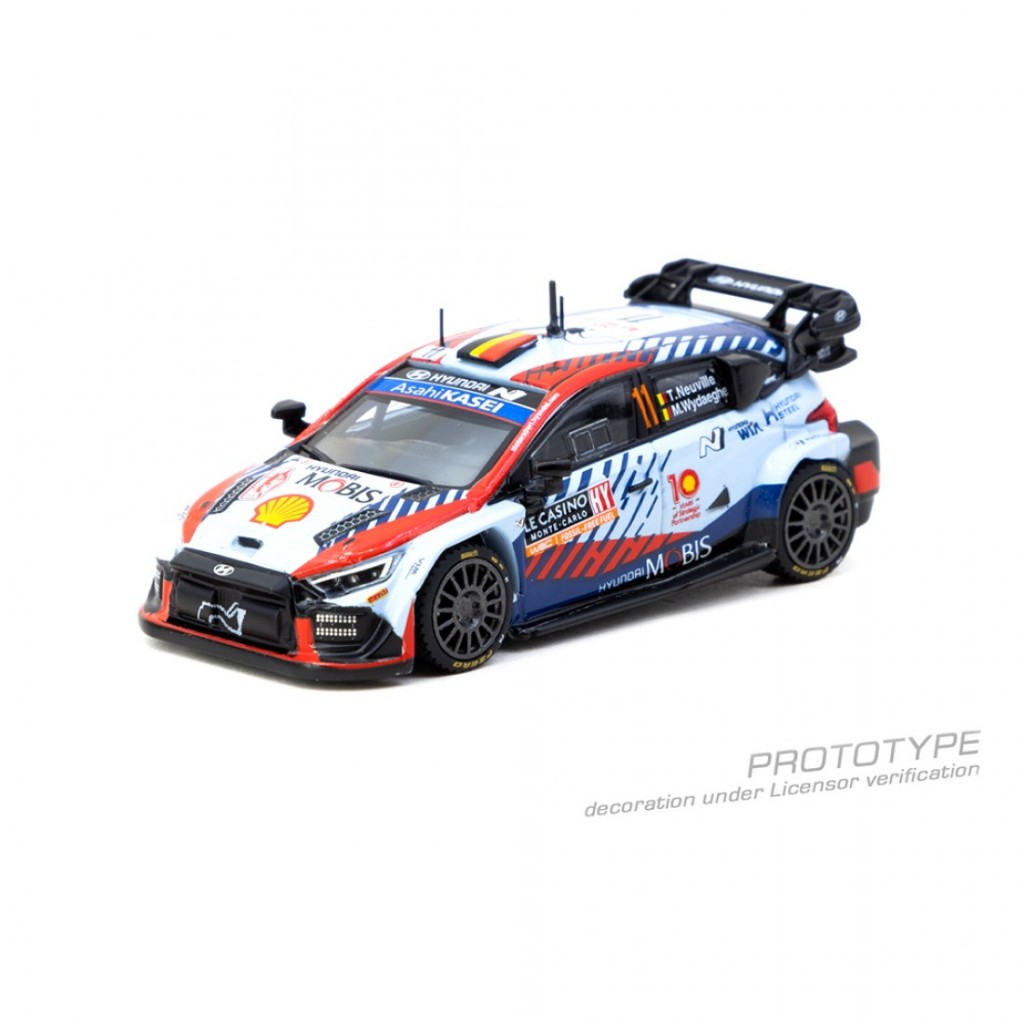 Tarmac Works T64-089-24MCR11 1/64 Hyundai i20 N Rally1 Hybrid Rallye Monte-Carlo 2024 Winner Diecast