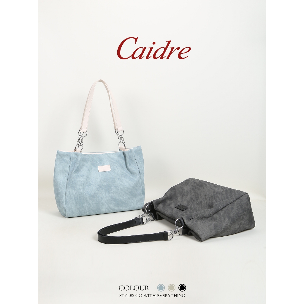 Caidre حقيبة توت جينز كبيرة — صورة 3