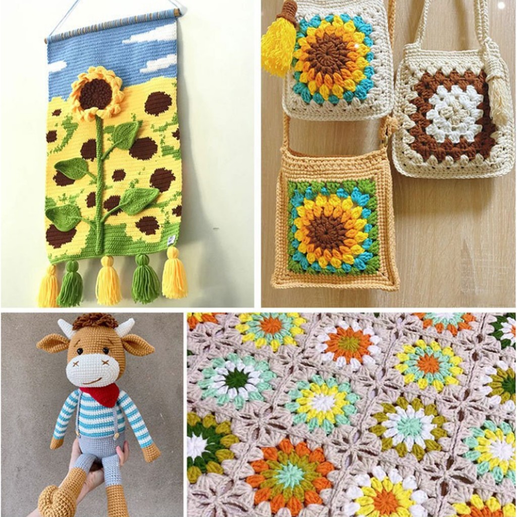 หมพรมผ้าฝ้ายนม 5ply milk cotton yarn น้ำหนัก50กรัม ไหมพรม ไหมเนื้อเนียนนุ่มไม่ระคายผิว พร้อมส่งจากไทย - รูปที่ 5