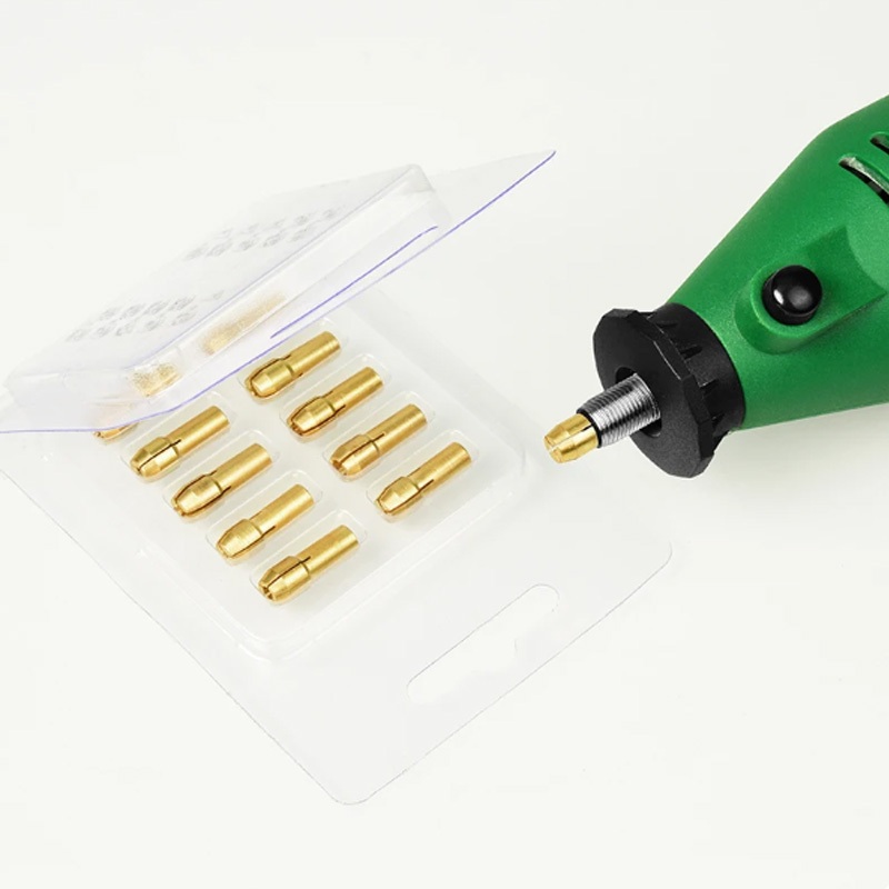 Mini เจาะ Collet Chuck 0.5 มม.-3.2 มม.ทองเหลือง Chucks อะแดปเตอร์สําหรับ Dremel โรตารี่เครื่องมืออุปกรณ์เสริม ราคา ถูกที่สุด ดีลบีเคเค แกลเลอรีภาพที่ 7