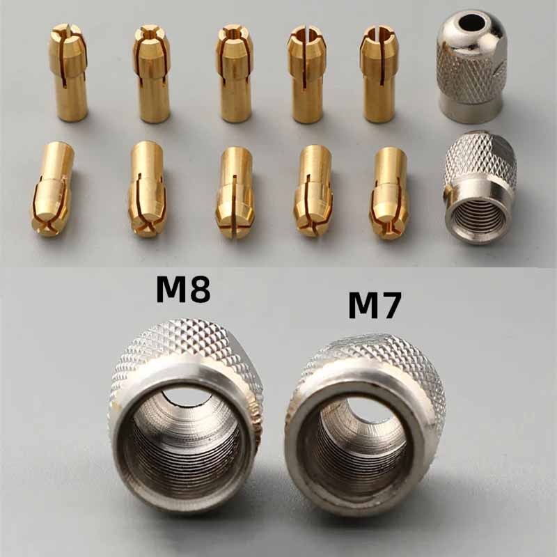 Mini เจาะ Collet Chuck 0.5 มม.-3.2 มม.ทองเหลือง Chucks อะแดปเตอร์สําหรับ Dremel โรตารี่เครื่องมืออุปกรณ์เสริม ราคา ถูกที่สุด ดีลบีเคเค