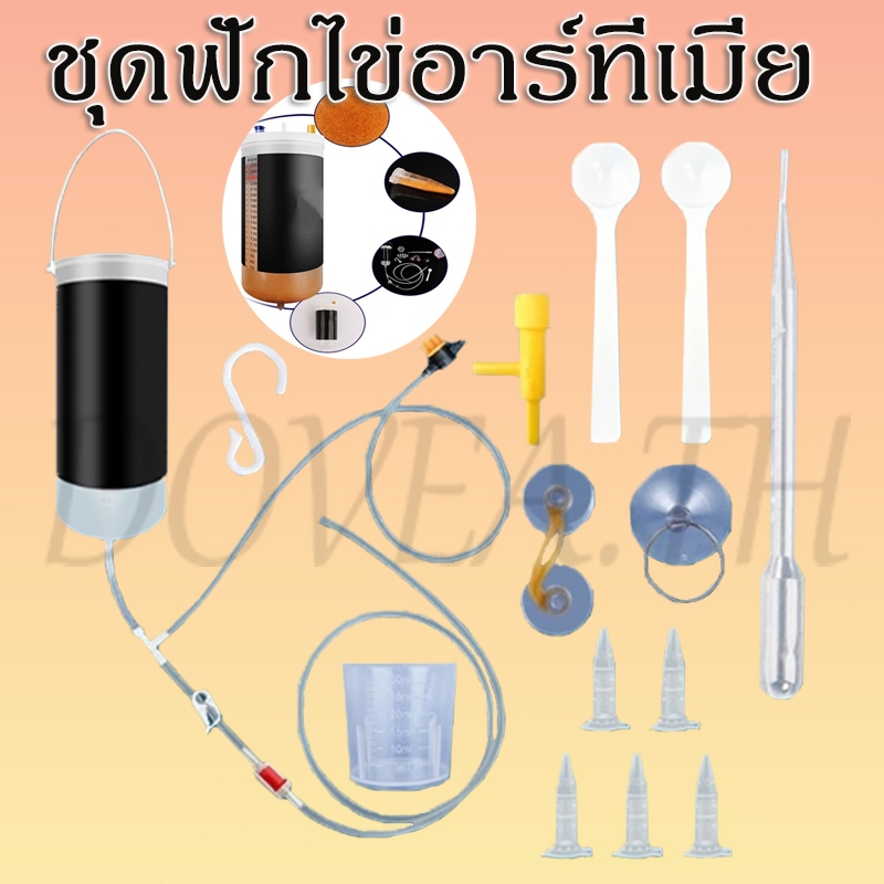 ส่งไว ชุดฟักไข่อาร์ทีเมีย อาหารลูกปลา ชุดอุปกรณ์เป่าไข่อาทีเมีย อาหารปลากัด หลอดให้อาหารลูกปลา พร้อมใช้งาน