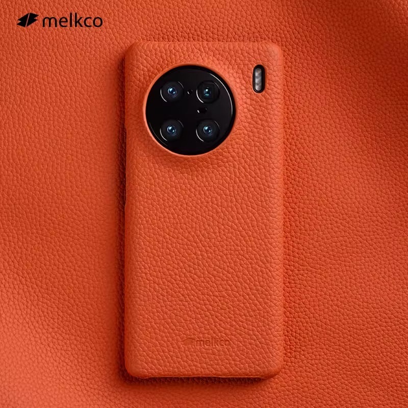Melkco หนังสําหรับ Vivo X90 Pro Plus โลหะกล้องเลนส์ Protector Luxury Plain Cowhide ป้องกัน Hard ปกหลังสําหรับ VIVO X90 Pro