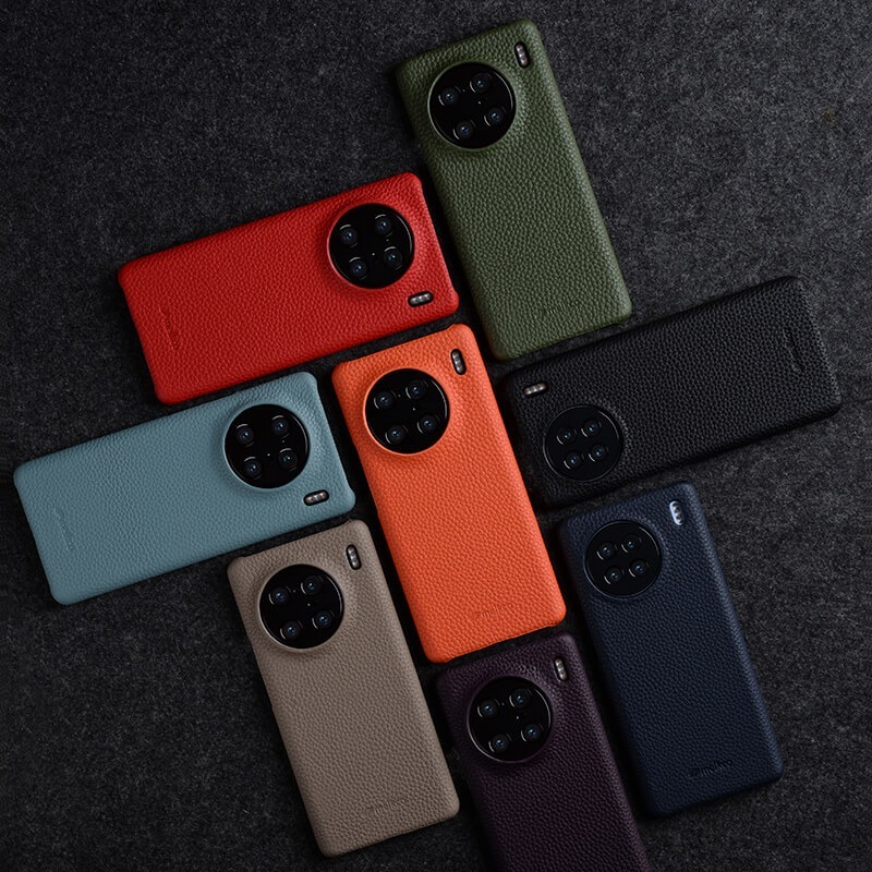 Melkco หนังสําหรับ Vivo X90 Pro Plus โลหะกล้องเลนส์ Protector Luxury Plain Cowhide ป้องกัน Hard ปกหลังสําหรับ VIVO X90 Pro - รูปที่ 5