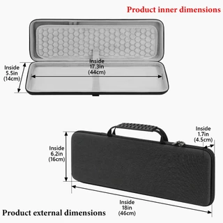 เคสคีย์บอร์ด Geekria เข้ากันได้กับคีย์บอร์ด MX Mechanical/MK955/G413 SE, Keychron K5 Max (สีเทาเข้ม)