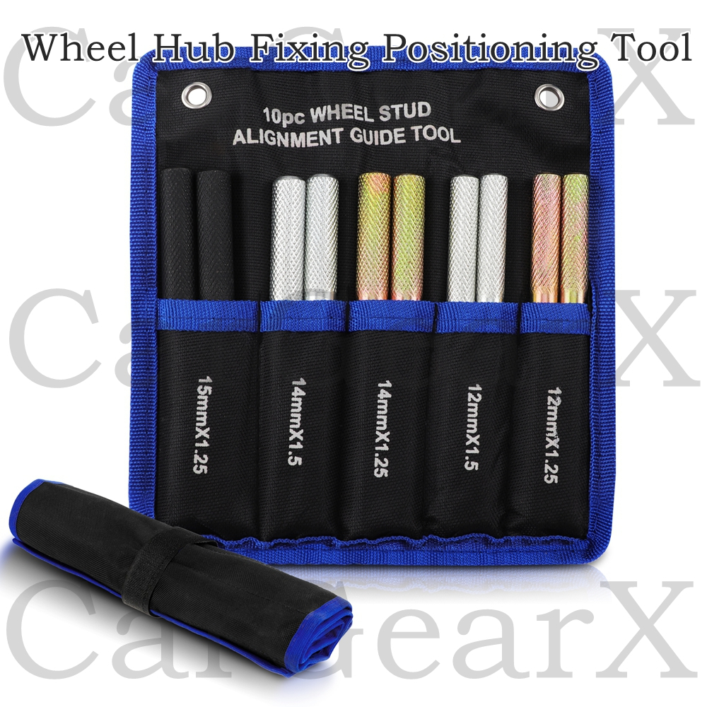ยาง Hub locating Pin, Hub Fixing Positioning tool, สลักเกลียวล้อรถยนต์ 10 ชิ้น, เครื่องมือไกด์ติดตั้งล้อ, เหมาะสําหรับ Mercedes-Benz BMW Audi Volkswagen
