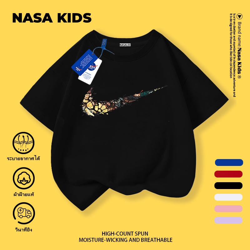 [คลังสินค้าพร้อม จัดส่งทันที] เสื้อเด็กผู้ชาย ฤดูร้อน สินค้าใหม่ เสื้อยืดแขนสั้นผ้าฝ้ายแท้หลวม