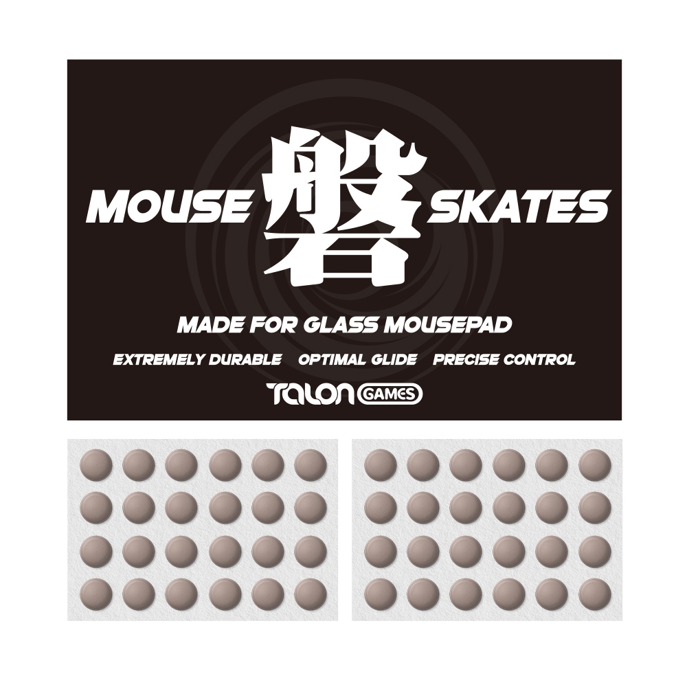 TALONGAMES เมาส์สเก็ต 48 จุด Universal สําหรับแก้ว Mousepads,6 มม.,ความทนทานสูง,เสียงต่ํา, IWA