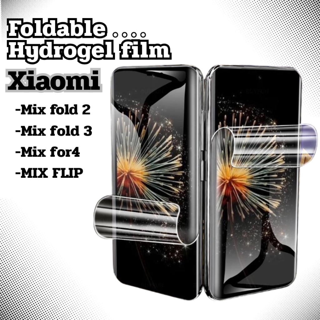 [ ด้านหน้า ] ฟิล์มไฮโดรเจลสําหรับ Xiaomi Mix fold 2 / Mix fold 3 / Mix for4 / MIX FLIP