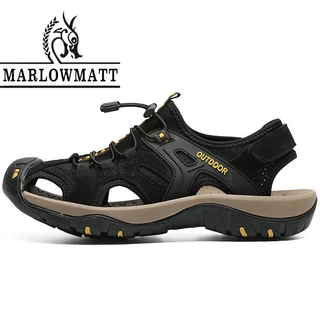 Marlowmatt รองเท้าแตะผู้ชาย 2026 สไตล์ใหม่รองเท้าฤดูฝนรองเท้าแบรนด์ดังกลางแจ้งปีนเขากันน้ํากันลื่น
