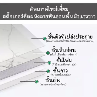 🔥วอลเปเปอร์ วอลล์เปเปอร์กาวตนเอง🔥ขนาด60*30CM ลายหินอ่อน กันน้ำ pvc มีกาวในตัว
