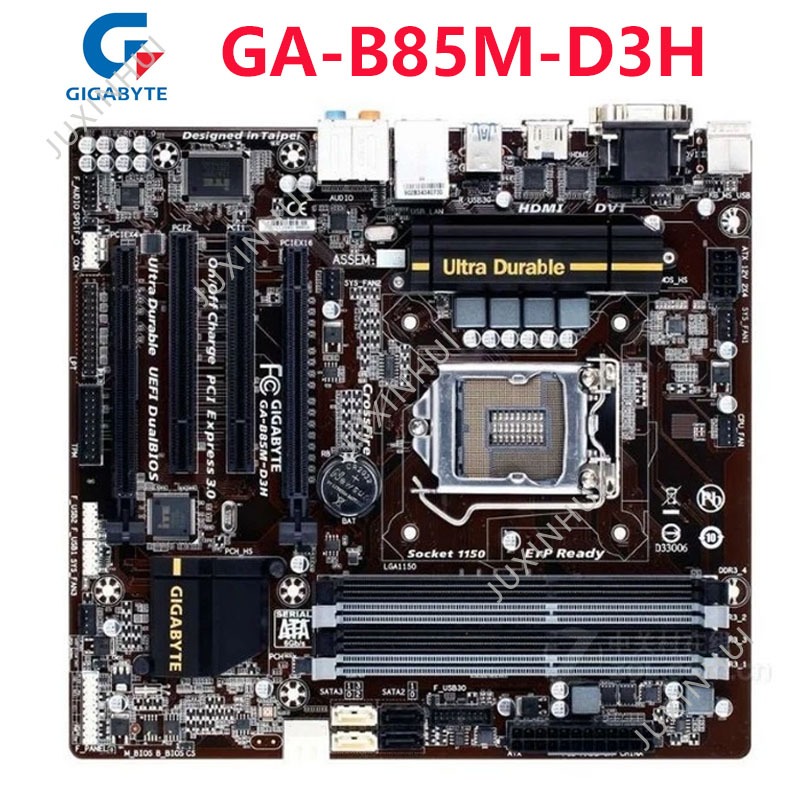 ใช้ Gigabyte GA-B85M-D3H B85M D3H B85 Z87 LGA 1150 Core i7/i5/i3/Pentium/Celeron DDR3 32G Micro ATX